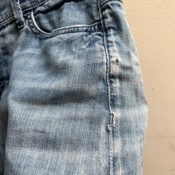 7 For All Mankind distressed Denim mini Skirt Sz 31 - Picture 11 of 12